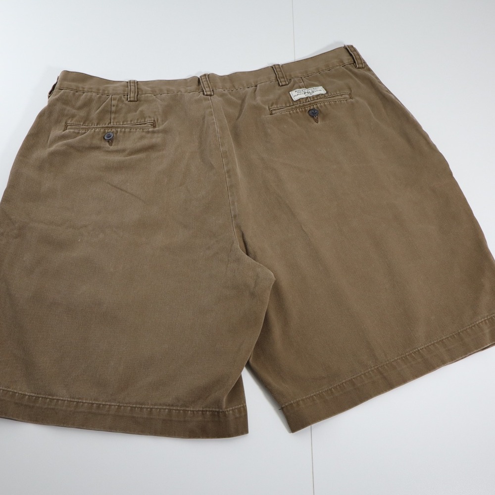 Polo Ralph Lauren Prospect Short Mens 40 Brown Classic Chino Cotton Flat Front - Picture 4 of 9